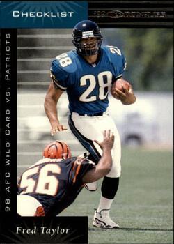 #197 Fred Taylor - Jacksonville Jaguars - 1999 Donruss Football