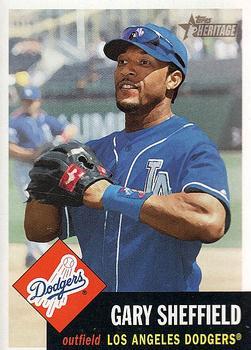 #197 Gary Sheffield - Los Angeles Dodgers - 2002 Topps Heritage Baseball