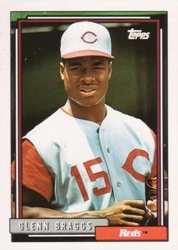 #197 Glenn Braggs - Cincinnati Reds - 1992 Topps Baseball