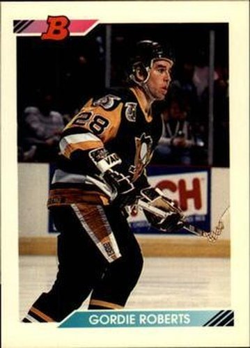 #197 Gordie Roberts - Boston Bruins - 1992-93 Bowman Hockey