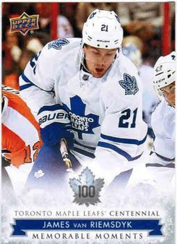 #197 James van Riemsdyk - Toronto Maple Leafs - 2017 Upper Deck Toronto Maple Leafs Centennial Hockey