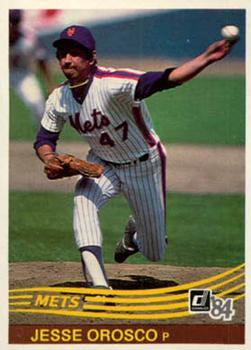 #197 Jesse Orosco - New York Mets - 1984 Donruss Baseball