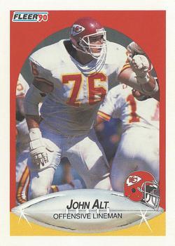 #197 John Alt - Kansas City Chiefs - 1990 Fleer Football