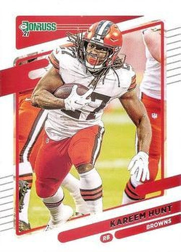 #197 Kareem Hunt - Cleveland Browns - 2021 Donruss Football