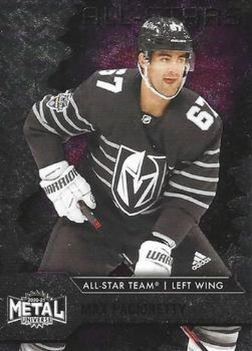 #197 Max Pacioretty - Vegas Golden Knights - 2020-21 Skybox Metal Universe Hockey