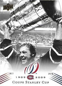 #197 Coupe Stanley Cup - Montreal Canadiens - 2008-09 Upper Deck Montreal Canadiens Centennial Hockey