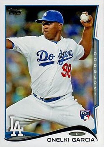 #197 Onelki Garcia - Los Angeles Dodgers - 2014 Topps Baseball