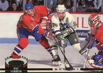 #197 Pat Verbeek - Hartford Whalers - 1992-93 Stadium Club Hockey