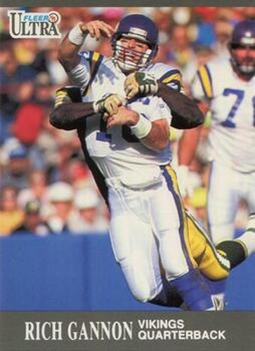 #197 Rich Gannon - Minnesota Vikings - 1991 Ultra Football
