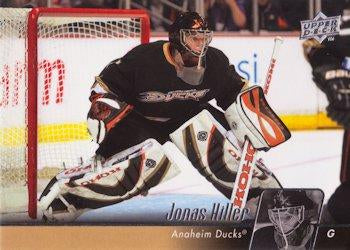 #197 Jonas Hiller - Anaheim Ducks - 2010-11 Upper Deck Hockey