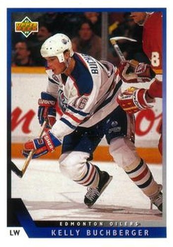#197 Kelly Buchberger - Edmonton Oilers - 1993-94 Upper Deck Hockey