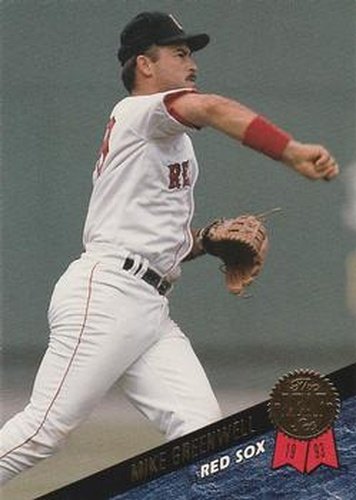 #197 Mike Greenwell - Boston Red Sox - 1993 Leaf Baseball