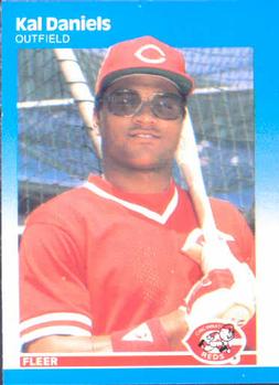 #197 Kal Daniels - Cincinnati Reds - 1987 Fleer Baseball