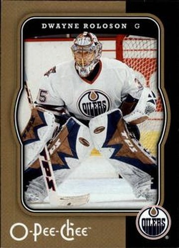 #197 Dwayne Roloson - Edmonton Oilers - 2007-08 O-Pee-Chee Hockey