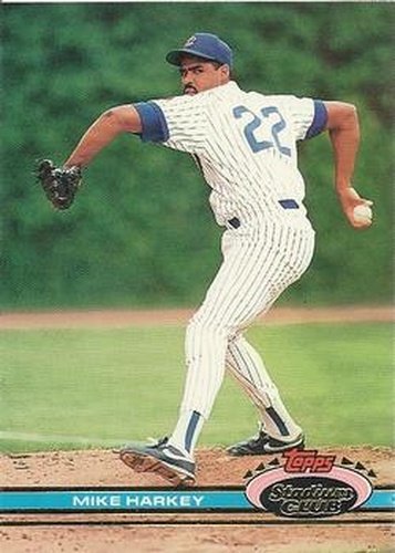 #197 Mike Harkey - Chicago Cubs - 1991 Stadium Club Baseball