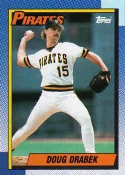 #197 Doug Drabek - Pittsburgh Pirates - 1990 Topps Baseball