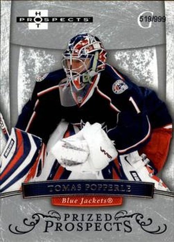#197 Tomas Popperle - Columbus Blue Jackets - 2007-08 Fleer Hot Prospects Hockey