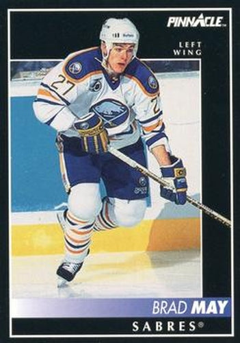 #197 Brad May - Buffalo Sabres - 1992-93 Pinnacle Canadian Hockey