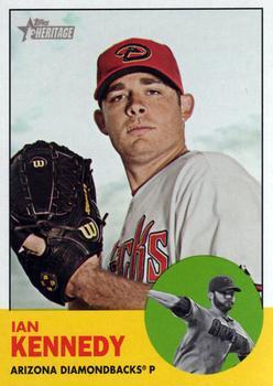 #197a Ian Kennedy - Arizona Diamondbacks - 2012 Topps Heritage Baseball