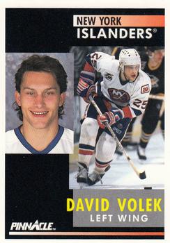 #198 David Volek - New York Islanders - 1991-92 Pinnacle Hockey