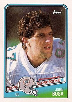 #198 John Bosa - Miami Dolphins - 1988 Topps Football