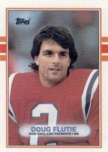 #198 Doug Flutie - New England Patriots - 1989 Topps Football