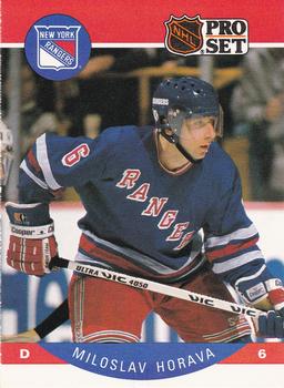 #198 Miloslav Horava - New York Rangers - 1990-91 Pro Set Hockey