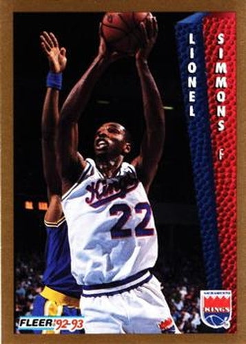 #198 Lionel Simmons - Sacramento Kings - 1992-93 Fleer Basketball