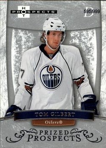 #198 Tom Gilbert - Edmonton Oilers - 2007-08 Fleer Hot Prospects Hockey