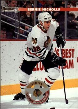#198 Bernie Nicholls - Chicago Blackhawks - 1996-97 Donruss Hockey