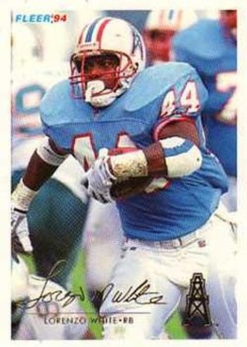 #198 Lorenzo White - Houston Oilers - 1994 Fleer Football