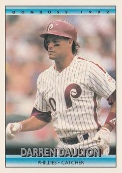 #198 Darren Daulton - Philadelphia Phillies - 1992 Donruss Baseball