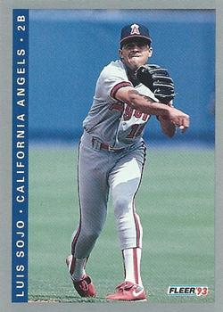 #198 Luis Sojo - California Angels - 1993 Fleer Baseball