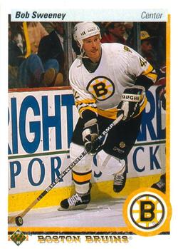#198 Bob Sweeney - Boston Bruins - 1990-91 Upper Deck Hockey