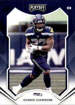 #198 Chris Carson - Seattle Seahawks - 2021 Panini Playoff Football