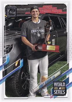 #198 Corey Seager - Los Angeles Dodgers - 2021 Topps Baseball