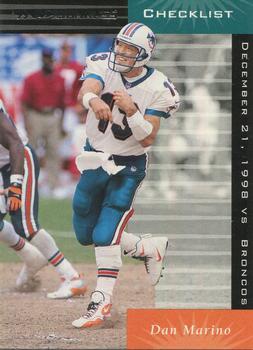 #198 Dan Marino - Miami Dolphins - 1999 Donruss Football
