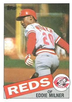 #198 Eddie Milner - Cincinnati Reds - 1985 Topps Baseball