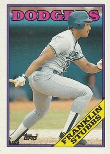 #198 Franklin Stubbs - Los Angeles Dodgers - 1988 Topps Baseball