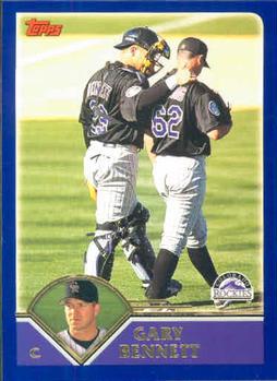 #198 Gary Bennett - Colorado Rockies - 2003 Topps Baseball