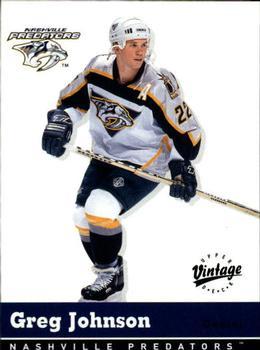 #198 Greg Johnson - Nashville Predators - 2000-01 Upper Deck Vintage Hockey