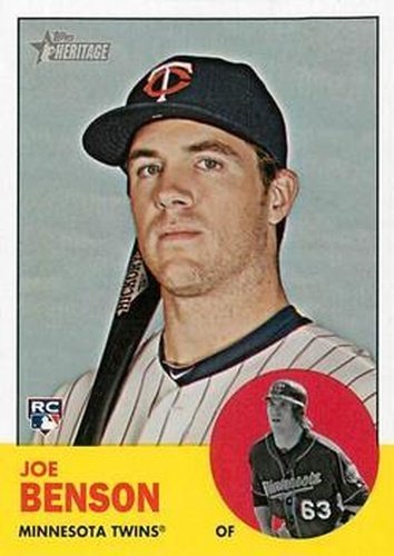 #198 Joe Benson - Minnesota Twins - 2012 Topps Heritage Baseball