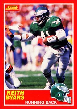 #198 Keith Byars - Philadelphia Eagles - 1989 Score Football