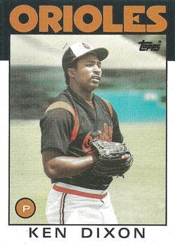 #198 Ken Dixon - Baltimore Orioles - 1986 Topps Baseball