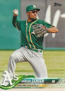 #198 Marcus Semien - Oakland Athletics - 2018 Topps Baseball