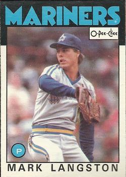 #198 Mark Langston - Seattle Mariners - 1986 O-Pee-Chee Baseball