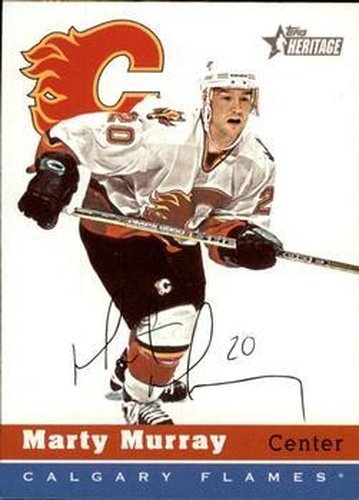 #198 Marty Murray - Calgary Flames - 2000-01 Topps Heritage Hockey