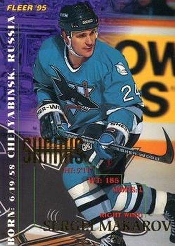#198 Sergei Makarov - San Jose Sharks - 1994-95 Fleer Hockey