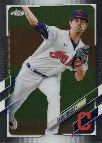 #198 Shane Bieber - Cleveland Indians - 2021 Topps Chrome Baseball