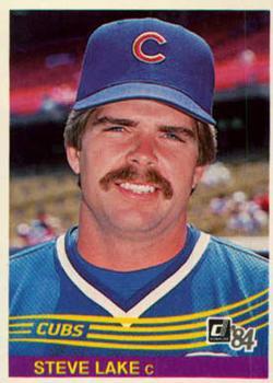 #198 Steve Lake - Chicago Cubs - 1984 Donruss Baseball